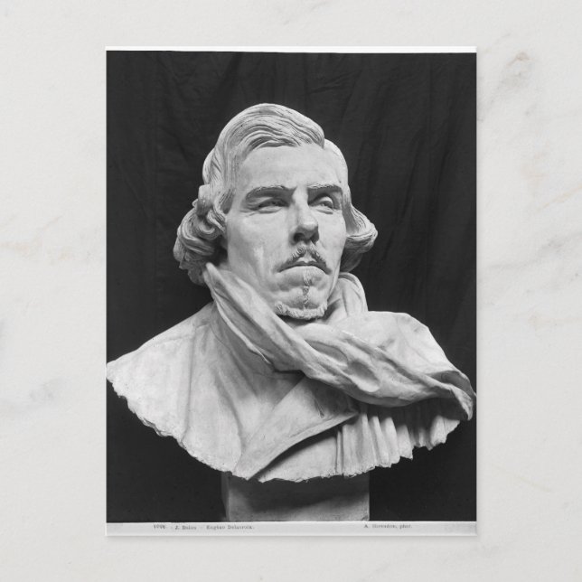 Cartão Postal Busto de Eugene Delacroix (Frente)
