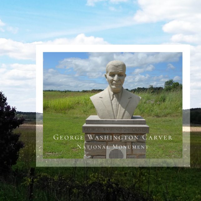 Cartão Postal Busto de George Washington Carver, Carver Trail (Criador carregado)
