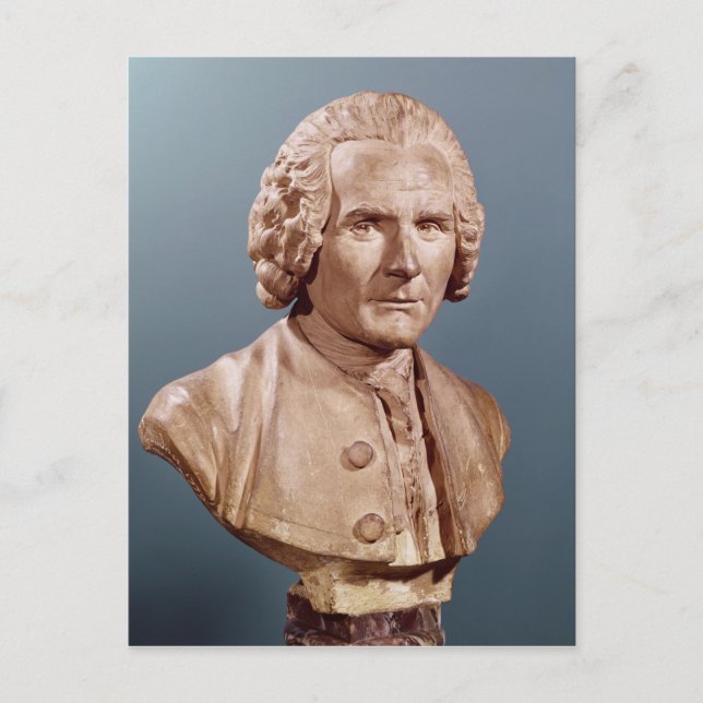 Cartão Postal Busto de Jean-Jacques Rousseau (Frente)