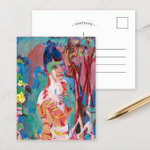 Cartão Postal Busto de uma Jovem de Cor   Albert Müller