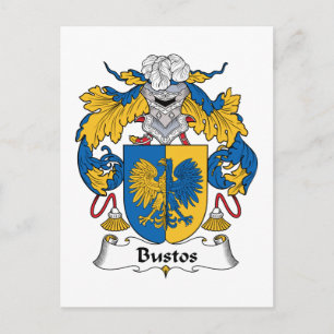 Cartão Postal Bustos Family Crest