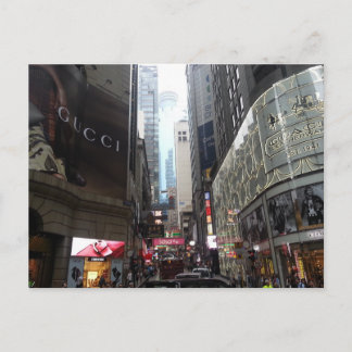 Cartão Postal Busy Hong Kong Street