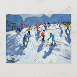 Cartão Postal Busy Ski Slope Lofer 2004