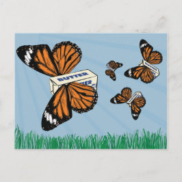 Cartão Postal Butterfles