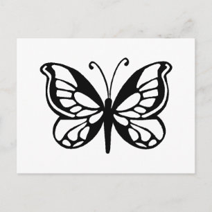 Cartão Postal butterfly design