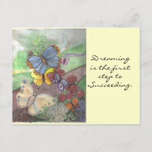 Cartão Postal Butterfly Dreaming Postcard