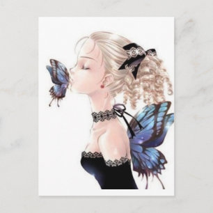 Cartão Postal Butterfly Kiss, Daisey Van Diesel