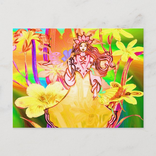 Cartão Postal Butterfly Princess (Frente)