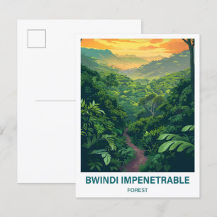 Cartão Postal Bwindi Impenetrável Forest Viagem de Uganda
