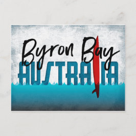 Cartão postal Byron Bay Austrália Surfboard