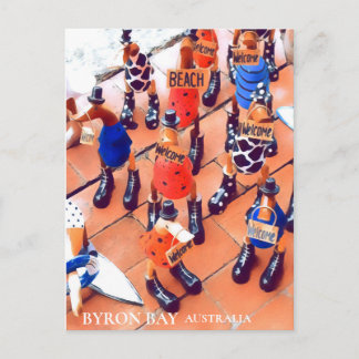 Cartão Postal Byron bay quirky cidade NSW Austrália