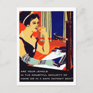 Cartão Postal C. 1915 São As Suas Joias Seguras