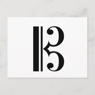 Cartão postal C-Clef