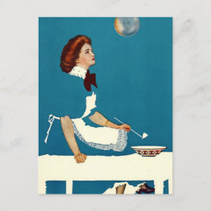 Cartão Postal C Coles Phillips - Cobrir da Revista "Illusion"