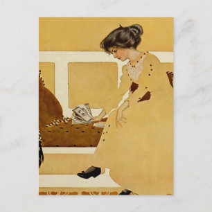 Cartão Postal C Coles Phillips ‘Fadeaway Girl’ "Discaring"