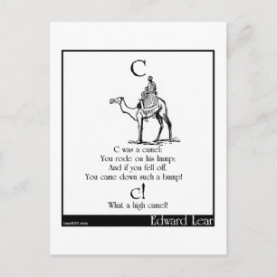 Cartão Postal C era um camelo