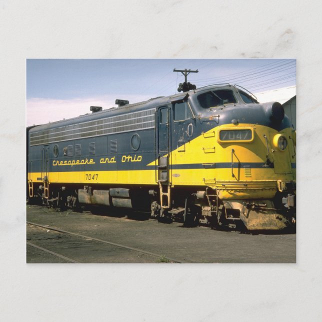 CARTÃO POSTAL C&O EMD F-7A (Frente)