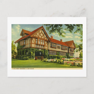 Cartão Postal C.W. Posto Clubhouse BattCreek, Michigan