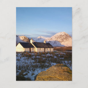 Cartão Postal Cabana Blackrock, Glencoe, Highlands, Escócia
