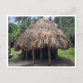 Cartão Postal cabana da aldeia TIMUCUAN