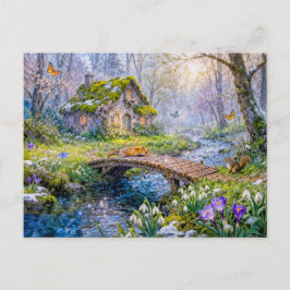 Cartão Postal Cabana de Primavera junto ao Córrego da Floresta