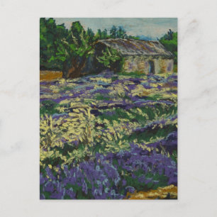 Cartão Postal Cabanon dans la lavande