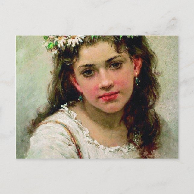 Cartão Postal Cabeça da menina (Frente)