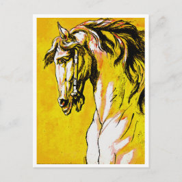 Cartão Postal Cabeça de Cavalo (Amarelo)