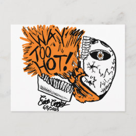 CARTÃO POSTAL CABEÇA DE DESENHO MUITO QUENTE!