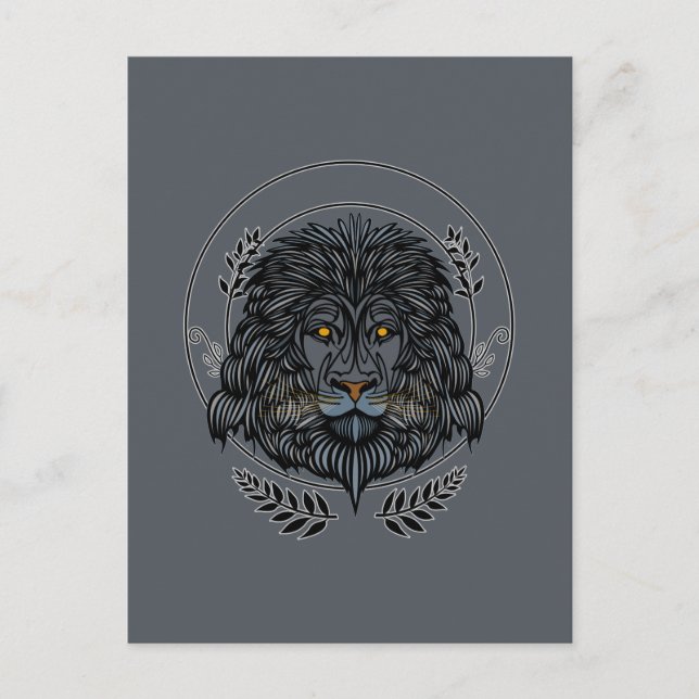 Cartão Postal Cabeça de Leão (Frente)