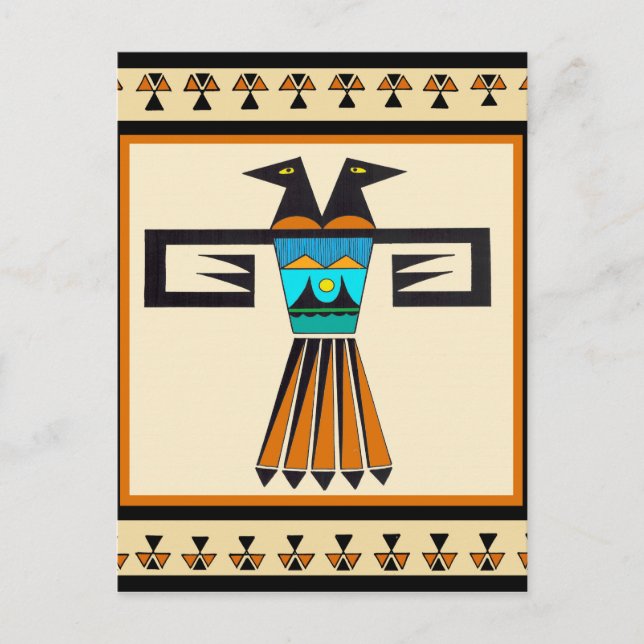 Cartão Postal Cabeça de Pássaro Gêmea do Sudoeste (Frente)