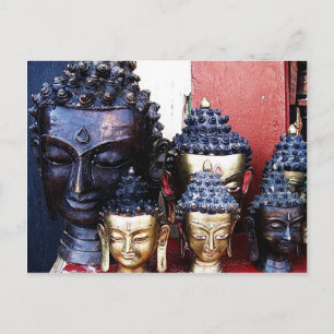 Cartão Postal Cabeças de Buda