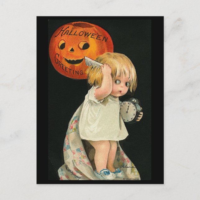 Cartão Postal Cabelo Combing infantil (Frente)