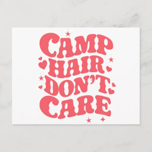Cartão Postal Cabelo de Acampamento Não Liga Verão Garotas de Ac