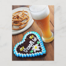 Cabelo de pão de Oktoberfest com cerveja de pretze