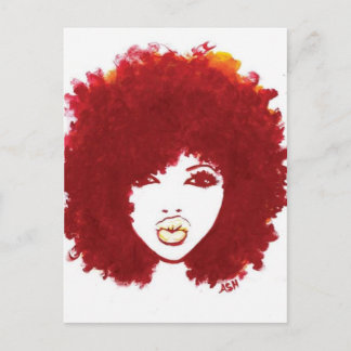Cartão Postal Cabelo natural