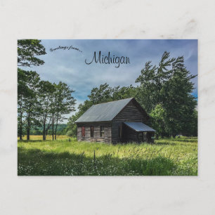 Cartão Postal Cabin Houghton Michigan