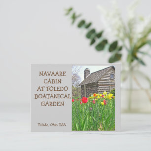Cartão Postal Cabina Rústica Nos Jardins Botânicos De Toledo