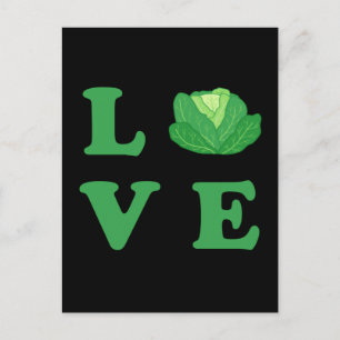 Cartão Postal Cabinas de amor, T-Shirt com gráfico de repolho