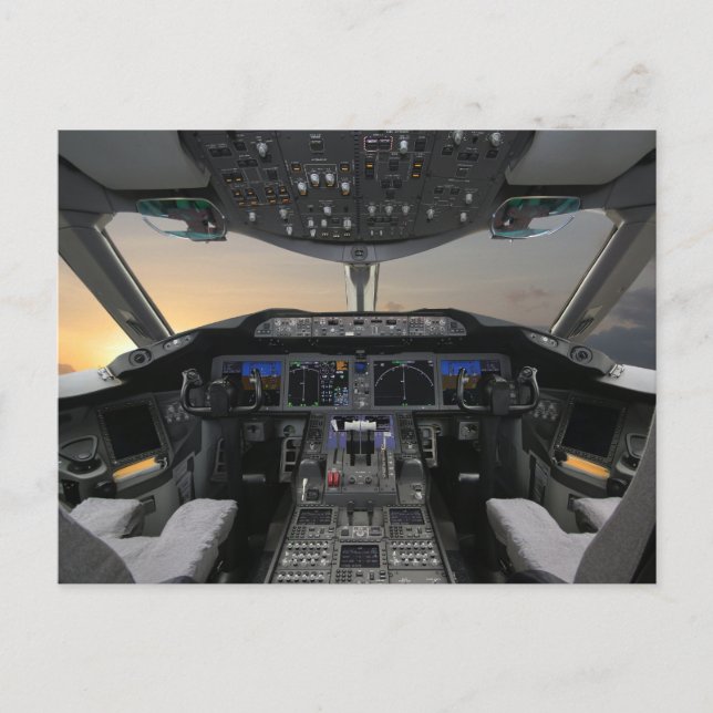 Cartão Postal Cabine de aeronave (Frente)