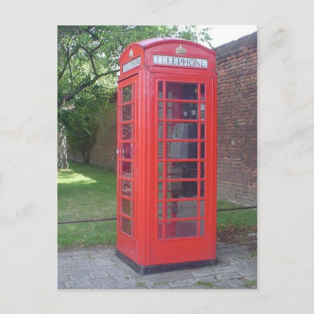 Cartão Postal Cabine telefônica da Inglaterra (Frente)