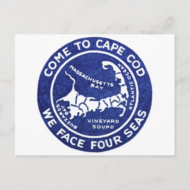 Cartão Postal Cabo Cod 1910 (Frente)