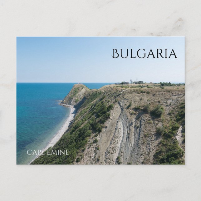 Cartão Postal Cabo Emine. Bulgária (Frente)