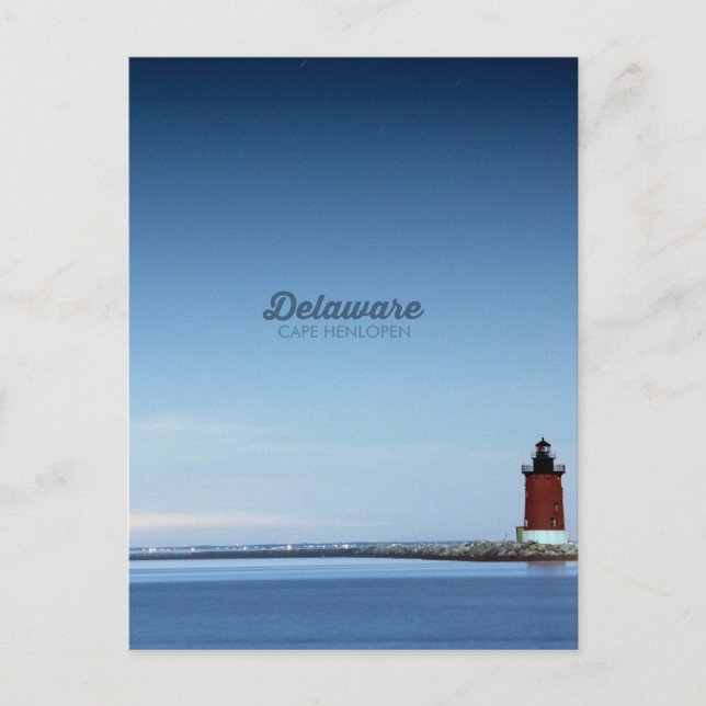 Cartão Postal Cabo Henlopen. (Frente)