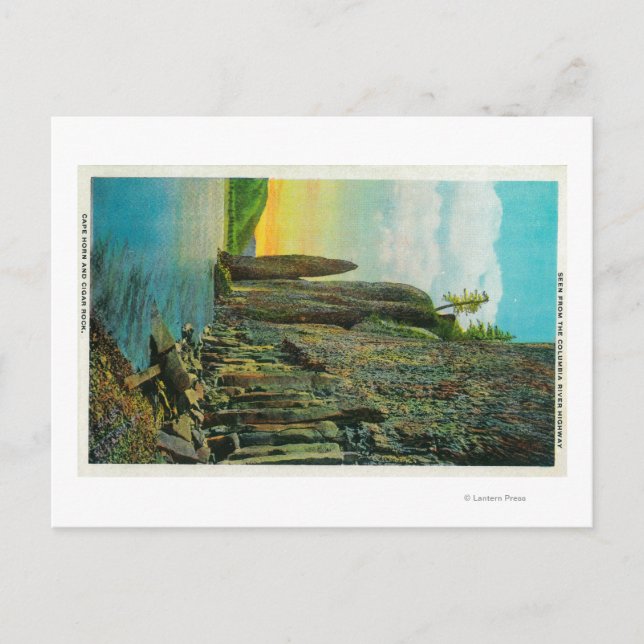 Cartão Postal Cabo Horn e Charutos no Rio Columbia (Frente)