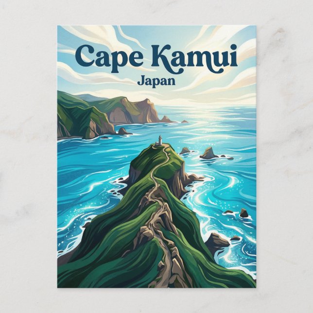 Cartão Postal Cabo Kamui Japão (Frente)