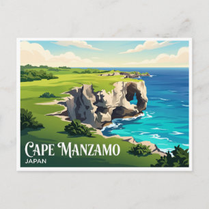 Cartão Postal Cabo Manzamo Onna Japão