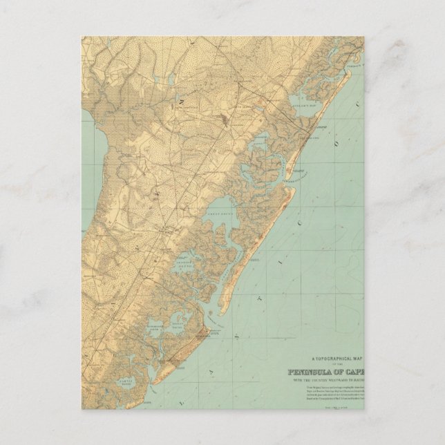 Cartão Postal Cabo May, Nova Jersey (Frente)