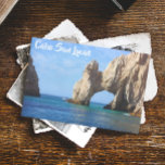 Cartão Postal Cabo San Lucas Mexico Beach Ocean Trip<br><div class="desc">Este design foi criado através da arte digital. Personalize-o com o seu próprio texto. Ele pode ser personalizado clicando no botão personalizar e alterando a cor, adicionando um nome, iniciais ou suas palavras favoritas. Entre em contato comigo em colorflowcreations@gmail.com se você quiser usar este design em outro produto. Compre minha...</div>