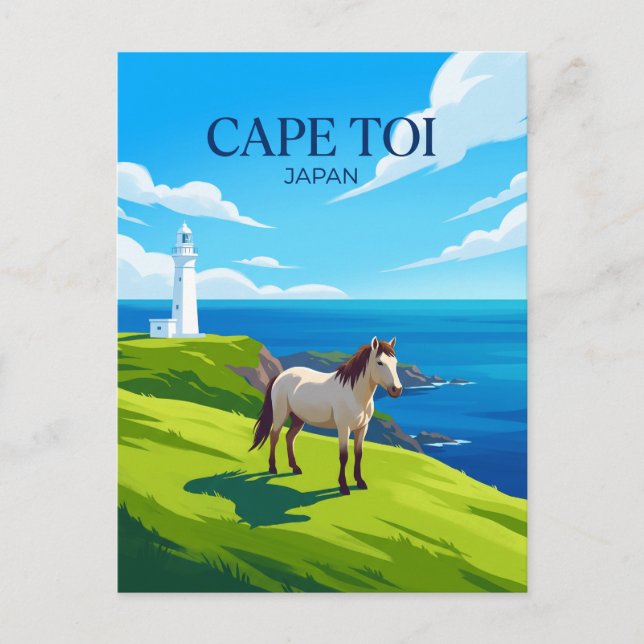 Cartão Postal Cabo Toi Japão (Frente)